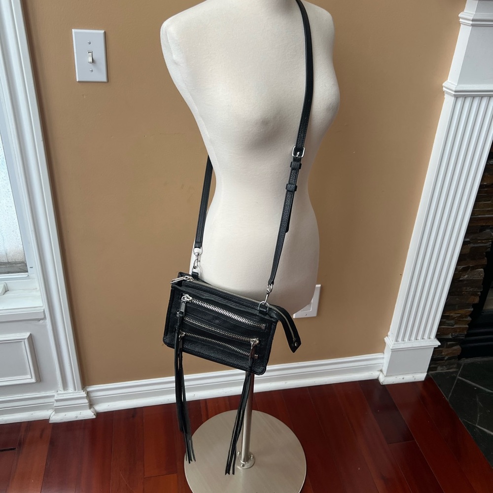 Rebecca Minkoff Mini 5 Zip Leather Crossbody